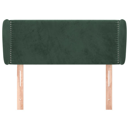 Hoofdbord Met Randen Fluweel 103 x 23 x 78/88 cm Donkergroen