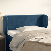 Hoofdbord 103x23x78/88 cm fluweel donkerblauw