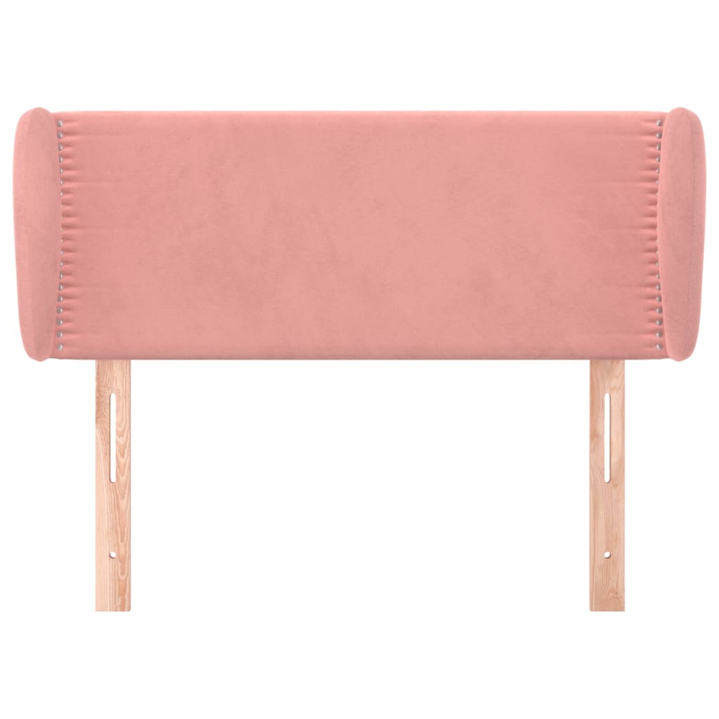 Hoofdbord Met Randen Fluweel 103 x 23 x 78/88 cm Roze