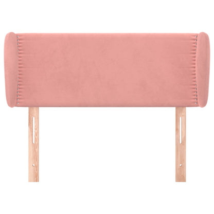 Hoofdbord Met Randen Fluweel 103 x 23 x 78/88 cm Roze