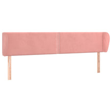 Hoofdbord Met Randen Fluweel 183 x 23 x 78/88 cm Roze