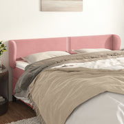 Hoofdbord 183x23x78/88 cm fluweel roze
