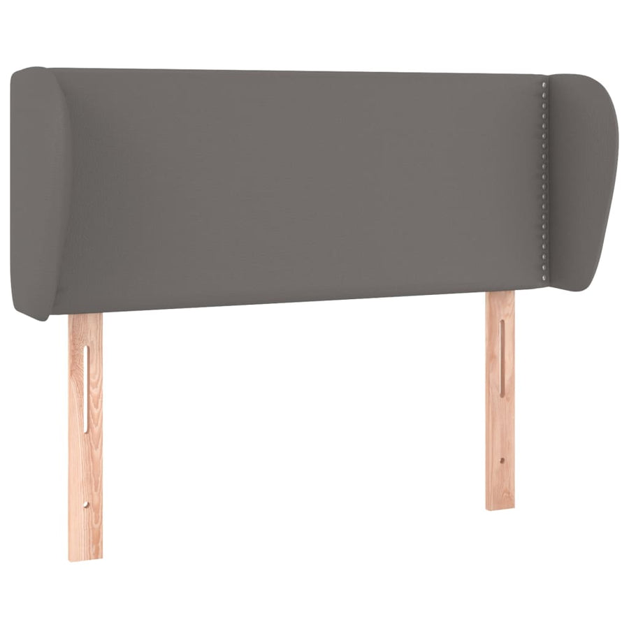 Hoofdbord met randen 83x23x78/88 cm kunstleer grijs 83 x 23 x 78/88 cm Grijs