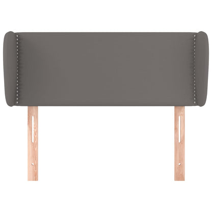 Hoofdbord met randen 83x23x78/88 cm kunstleer grijs 83 x 23 x 78/88 cm Grijs