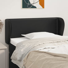 Hoofdbord met randen 103x23x78/88 cm kunstleer zwart 103 x 23 x 78/88 cm Zwart