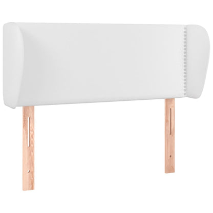Hoofdbord met randen 103x23x78/88 cm kunstleer wit 103 x 23 x 78/88 cm Wit