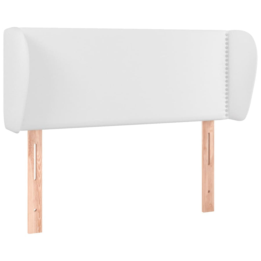 Hoofdbord met randen 103x23x78/88 cm kunstleer wit 103 x 23 x 78/88 cm Wit