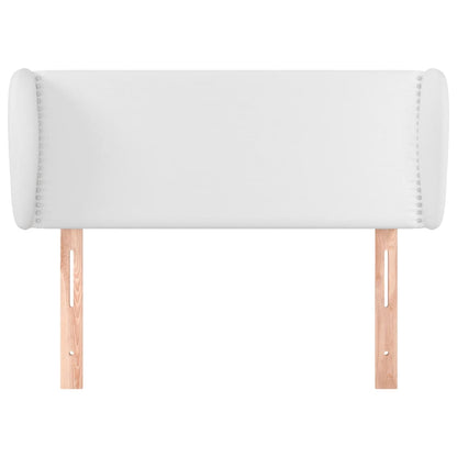 Hoofdbord met randen 103x23x78/88 cm kunstleer wit 103 x 23 x 78/88 cm Wit