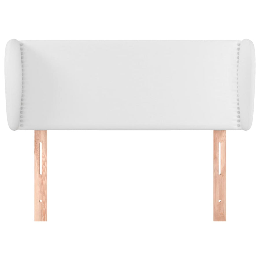 Hoofdbord met randen 103x23x78/88 cm kunstleer wit 103 x 23 x 78/88 cm Wit