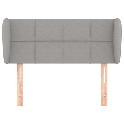 Hoofdbord met randen 83x23x78/88 cm stof lichtgrijs 83 x 23 x 78/88 cm Lichtgrijs