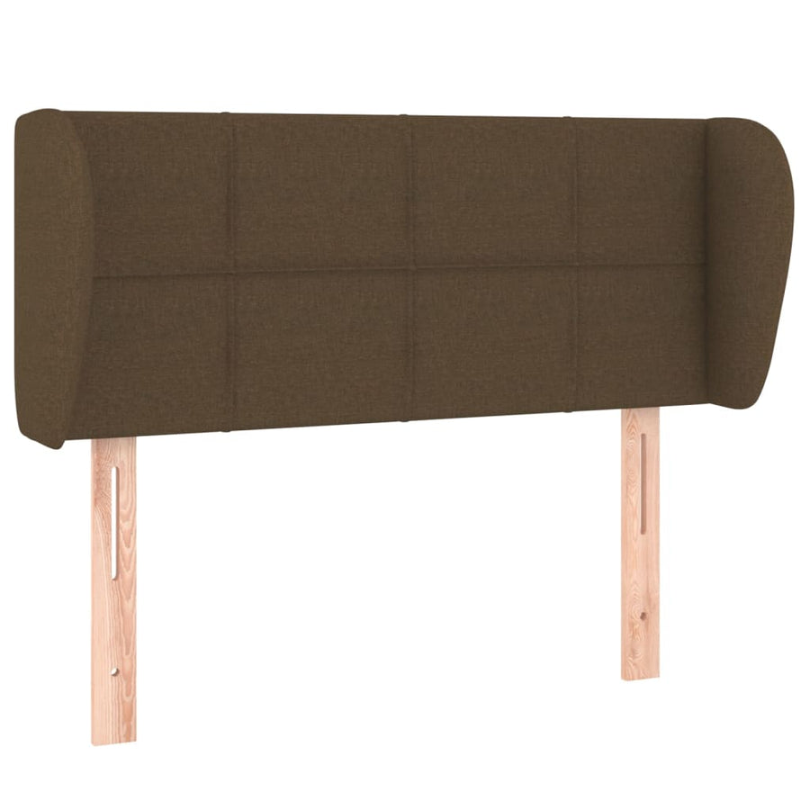 Hoofdbord met randen 83x23x78/88 cm stof donkerbruin 83 x 23 x 78/88 cm Donkerbruin