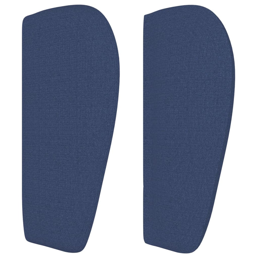 Hoofdbord met randen 83x23x78/88 cm stof blauw 83 x 23 x 78/88 cm Blauw