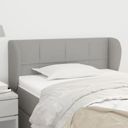 Hoofdbord stof 93x23x78/88 cm lichtgrijs