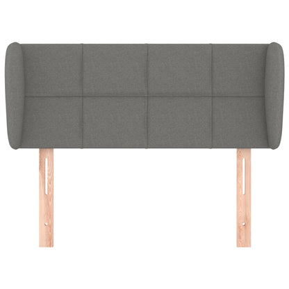Hoofdbord met randen 93x23x78/88 cm stof donkergrijs 93 x 23 x 78/88 cm Donkergrijs
