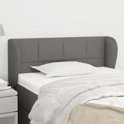 Hoofdbord 93x23x78/88 cm stof donkergrijs
