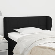 Hoofdbord stof 93x23x78/88 cm zwart