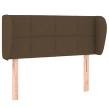 Hoofdbord met randen 93x23x78/88 cm stof donkerbruin 93 x 23 x 78/88 cm Donkerbruin