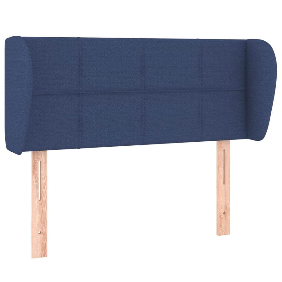 Hoofdbord met randen 93x23x78/88 cm stof blauw 93 x 23 x 78/88 cm Blauw