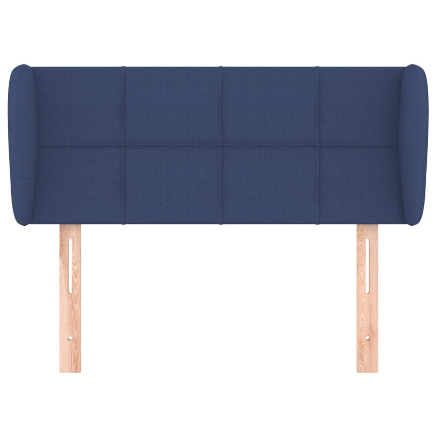 Hoofdbord met randen 93x23x78/88 cm stof blauw 93 x 23 x 78/88 cm Blauw