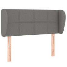 Hoofdbord Met Randen Stof 103 x 23 x 78/88 cm Donkergrijs