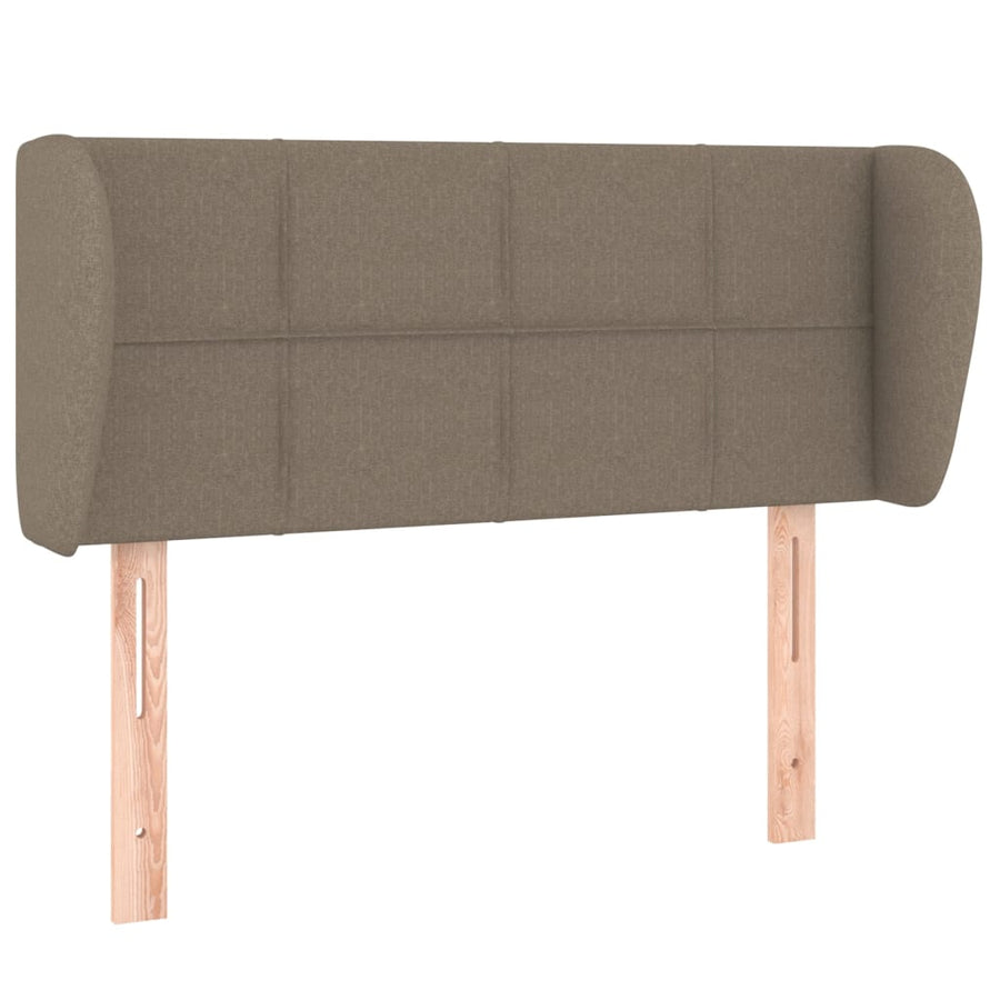 Hoofdbord Met Randen Stof 103 x 23 x 78/88 cm Taupe