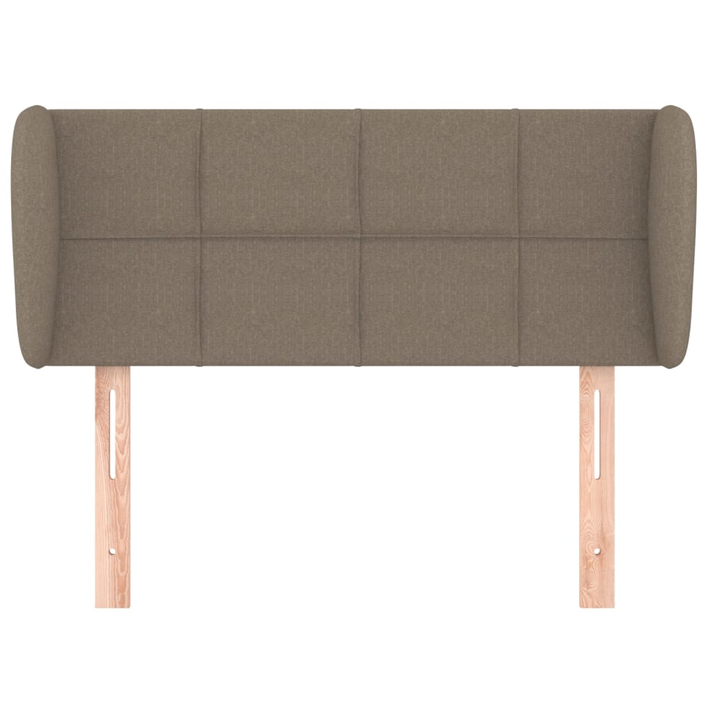 Hoofdbord Met Randen Stof 103 x 23 x 78/88 cm Taupe