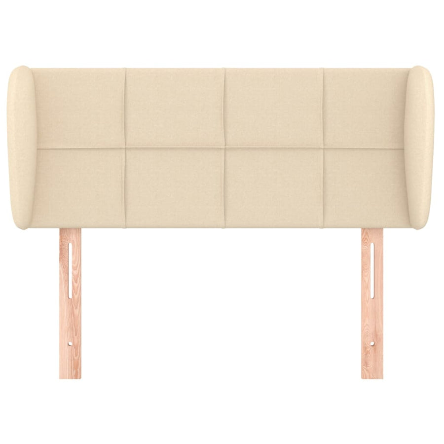 Hoofdbord Met Randen Stof Kleurig 1 103 x 23 x 78/88 cm Crème