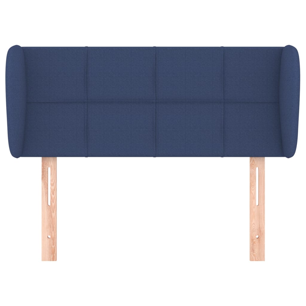 Hoofdbord Met Randen Stof 103 x 23 x 78/88 cm Blauw
