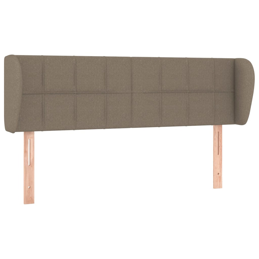 Hoofdbord Met Randen Stof 147 x 23 x 78/88 cm Taupe