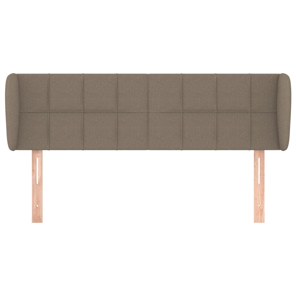 Hoofdbord Met Randen Stof 147 x 23 x 78/88 cm Taupe