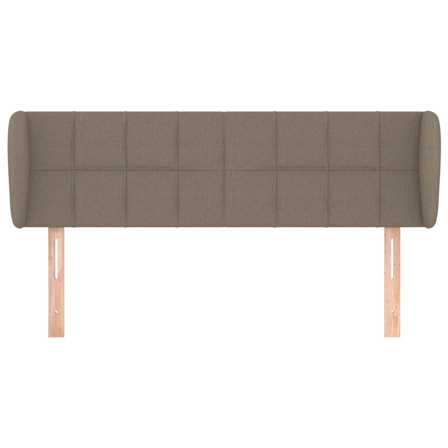 Hoofdbord Met Randen Stof 147 x 23 x 78/88 cm Taupe