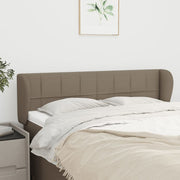 Hoofdbord 147x23x78/88 cm stof taupe