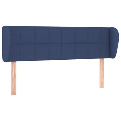 Hoofdbord met randen 147x23x78/88 cm stof blauw 147 x 23 x 78/88 cm Blauw