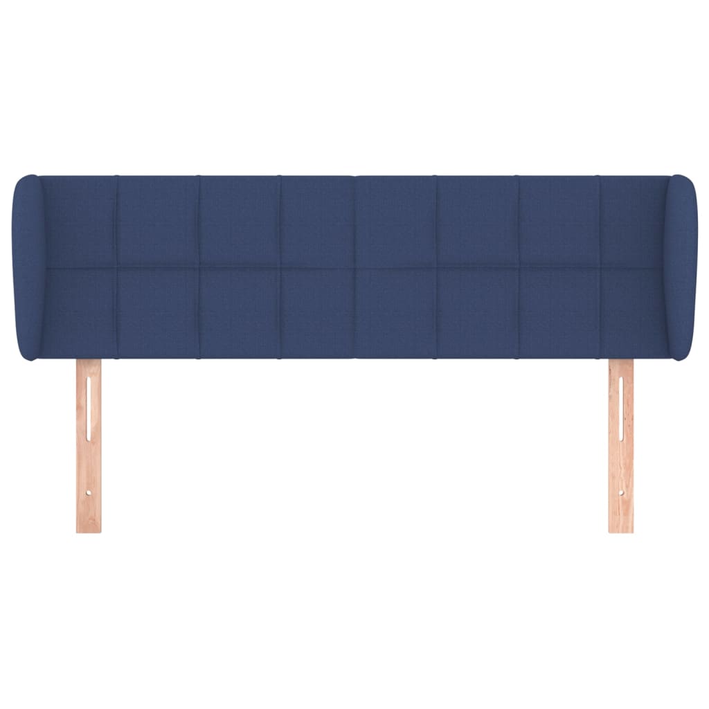 Hoofdbord met randen 147x23x78/88 cm stof blauw 147 x 23 x 78/88 cm Blauw