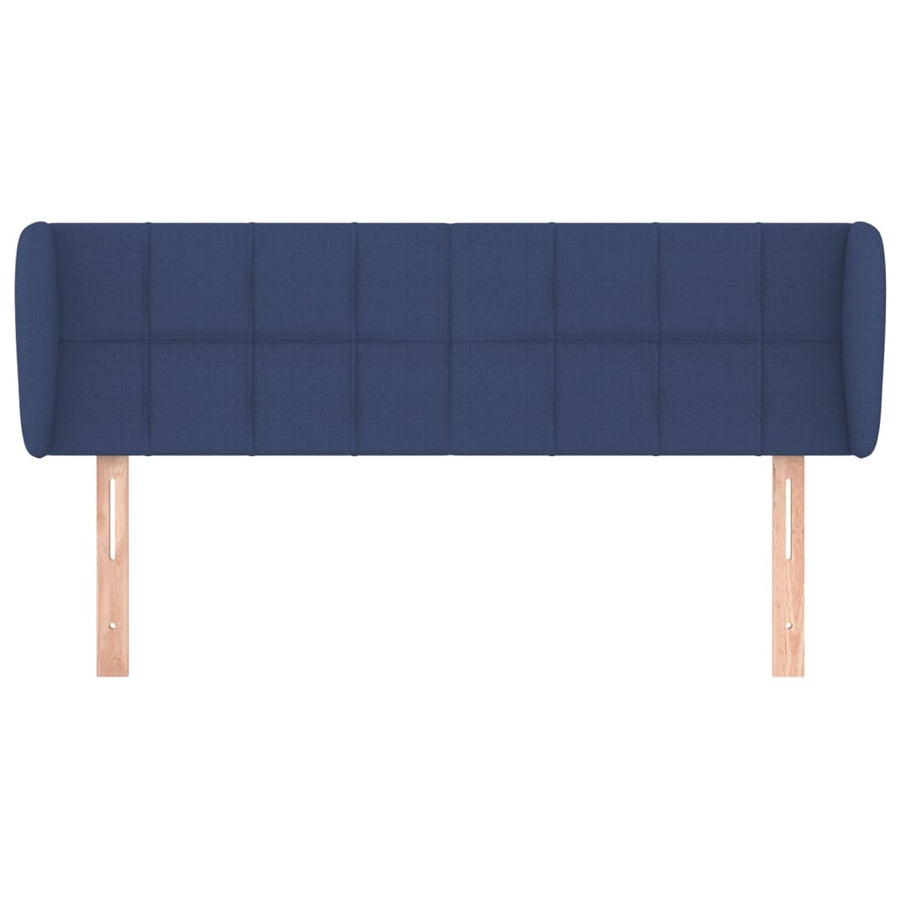 Hoofdbord met randen 147x23x78/88 cm stof blauw 147 x 23 x 78/88 cm Blauw