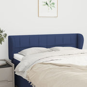 Hoofdbord 147x23x78/88 cm stof blauw