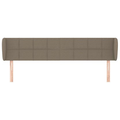 Hoofdbord met randen 163x23x78/88 cm stof taupe 163 x 23 x 78/88 cm Taupe