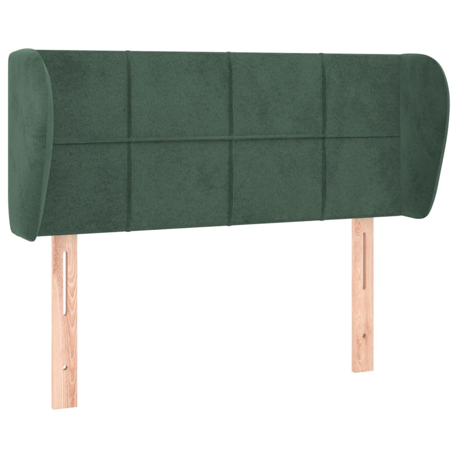 Hoofdbord Met Randen Fluweel 83 x 23 x 78/88 cm Donkergroen