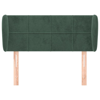 Hoofdbord Met Randen Fluweel 83 x 23 x 78/88 cm Donkergroen