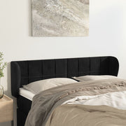 Hoofdbord 147x23x78/88 cm fluweel zwart