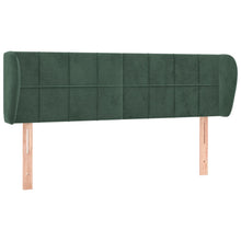 Hoofdbord met randen 147x23x78/88 cm fluweel donkergroen 147 x 23 x 78/88 cm Donkergroen