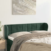 Hoofdbord 147x23x78/88 cm fluweel donkergroen
