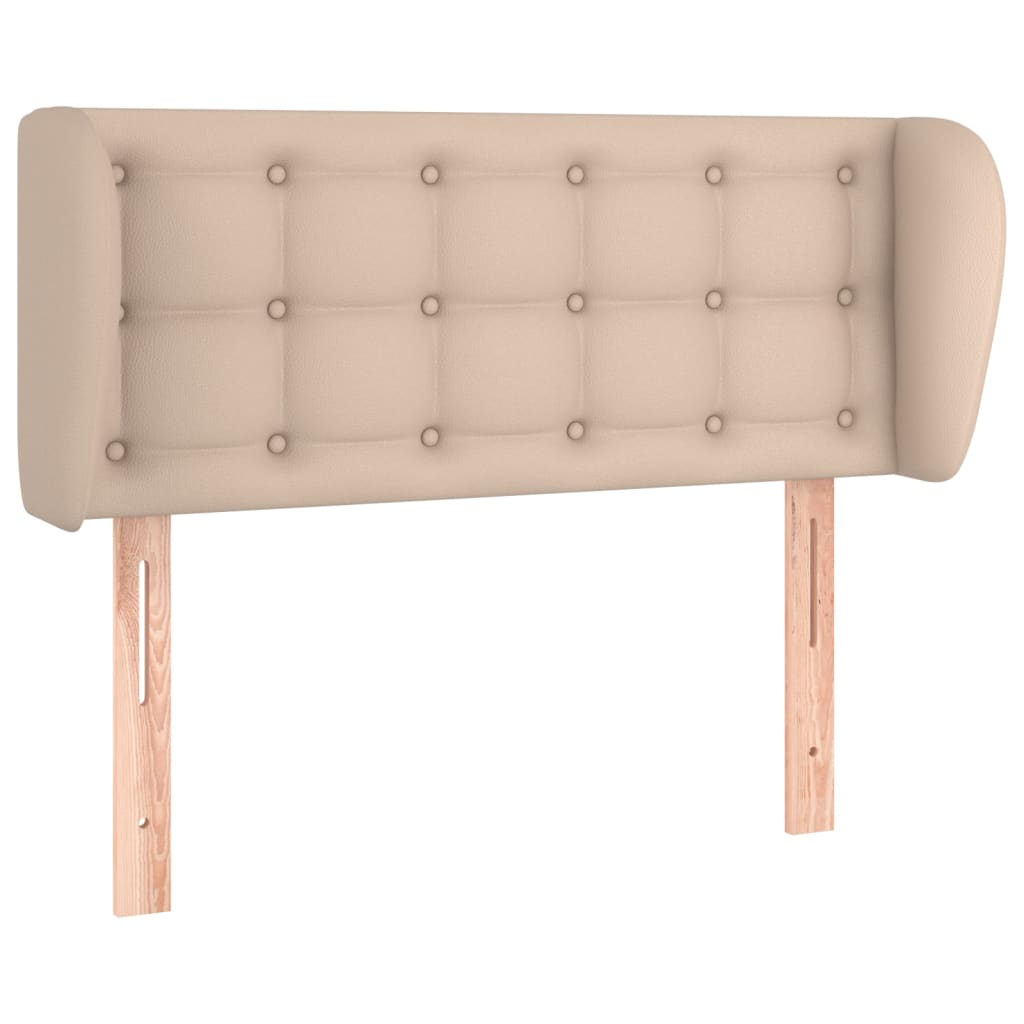 Hoofdbord Met Randen Kunstleer Kleur 103 x 23 x 78/88 cm Cappuccino