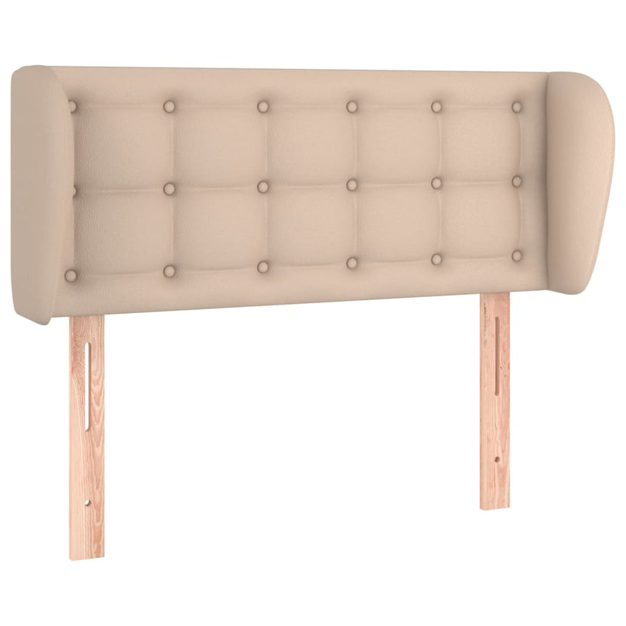 Hoofdbord Met Randen Kunstleer Kleur 103 x 23 x 78/88 cm Cappuccino