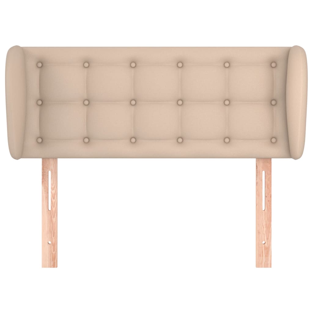 Hoofdbord Met Randen Kunstleer Kleur 103 x 23 x 78/88 cm Cappuccino