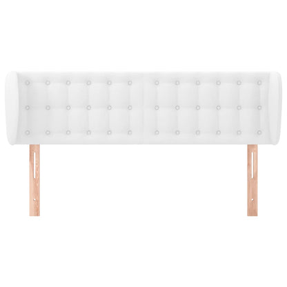 Hoofdbord Met Randen Kunstleer 147 x 23 x 78/88 cm Wit