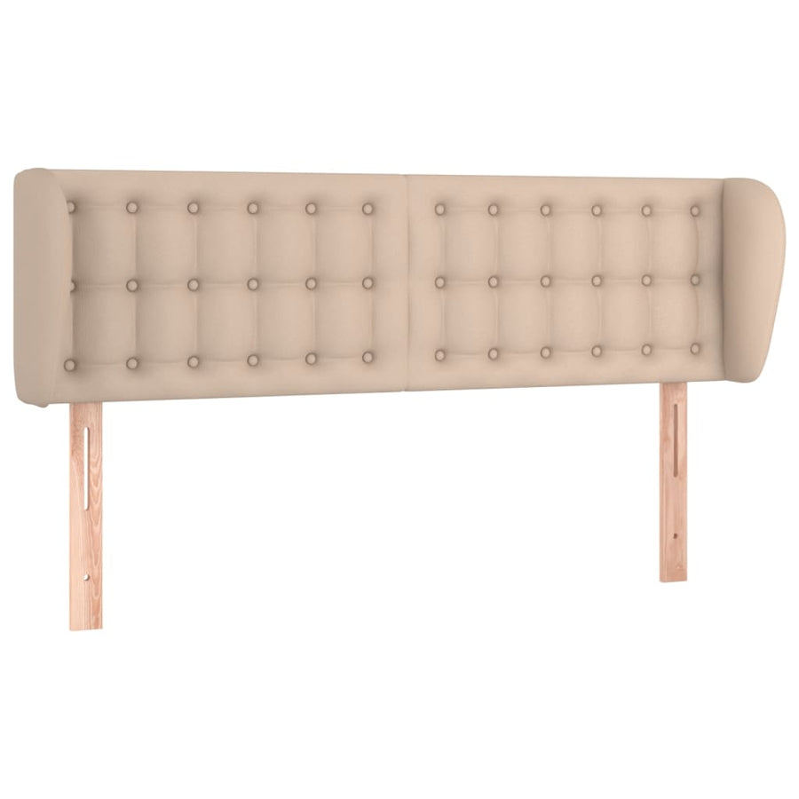 Hoofdbord Met Randen Kunstleer Kleur 147 x 23 x 78/88 cm Cappuccino