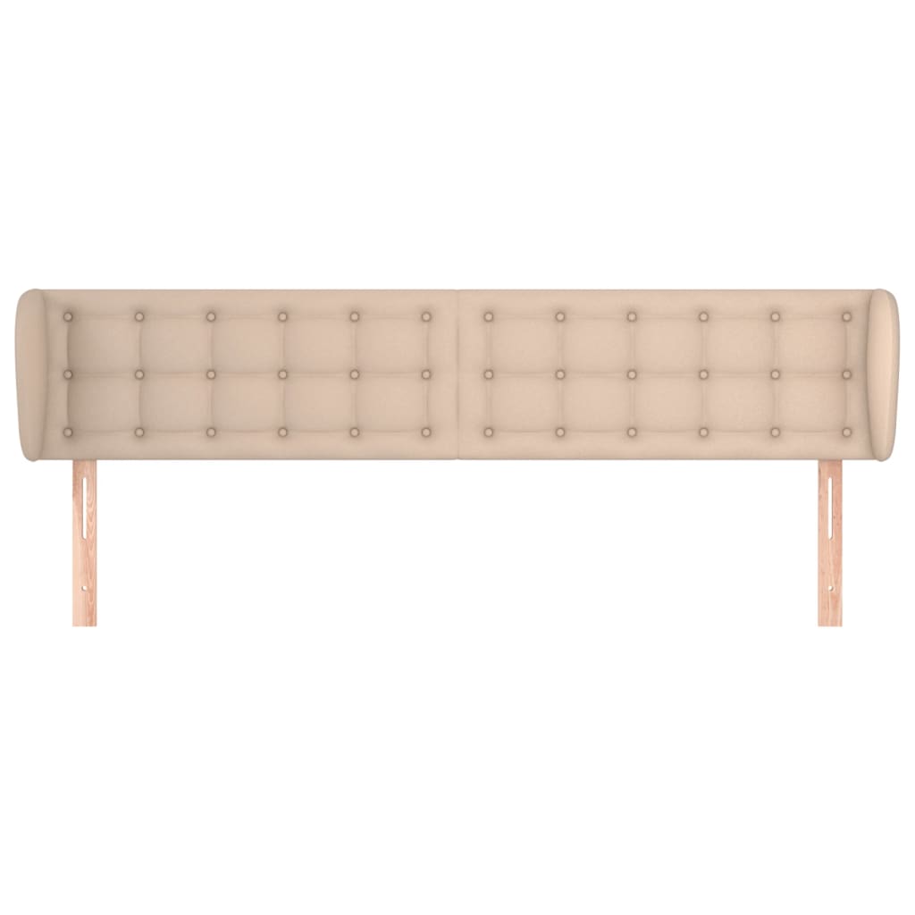Hoofdbord Met Randen Kunstleer Kleur 183 x 23 x 78/88 cm Cappuccino