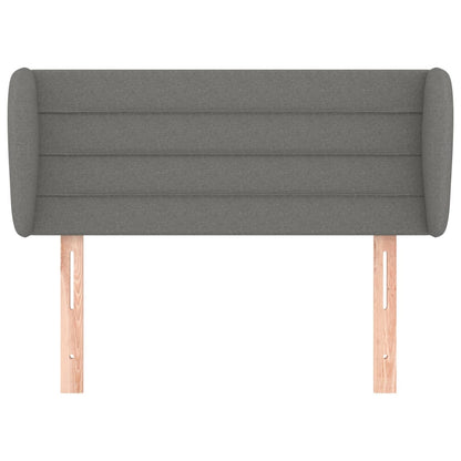 Hoofdbord met randen 83x23x78/88 cm stof donkergrijs 83 x 23 x 78/88 cm Donkergrijs