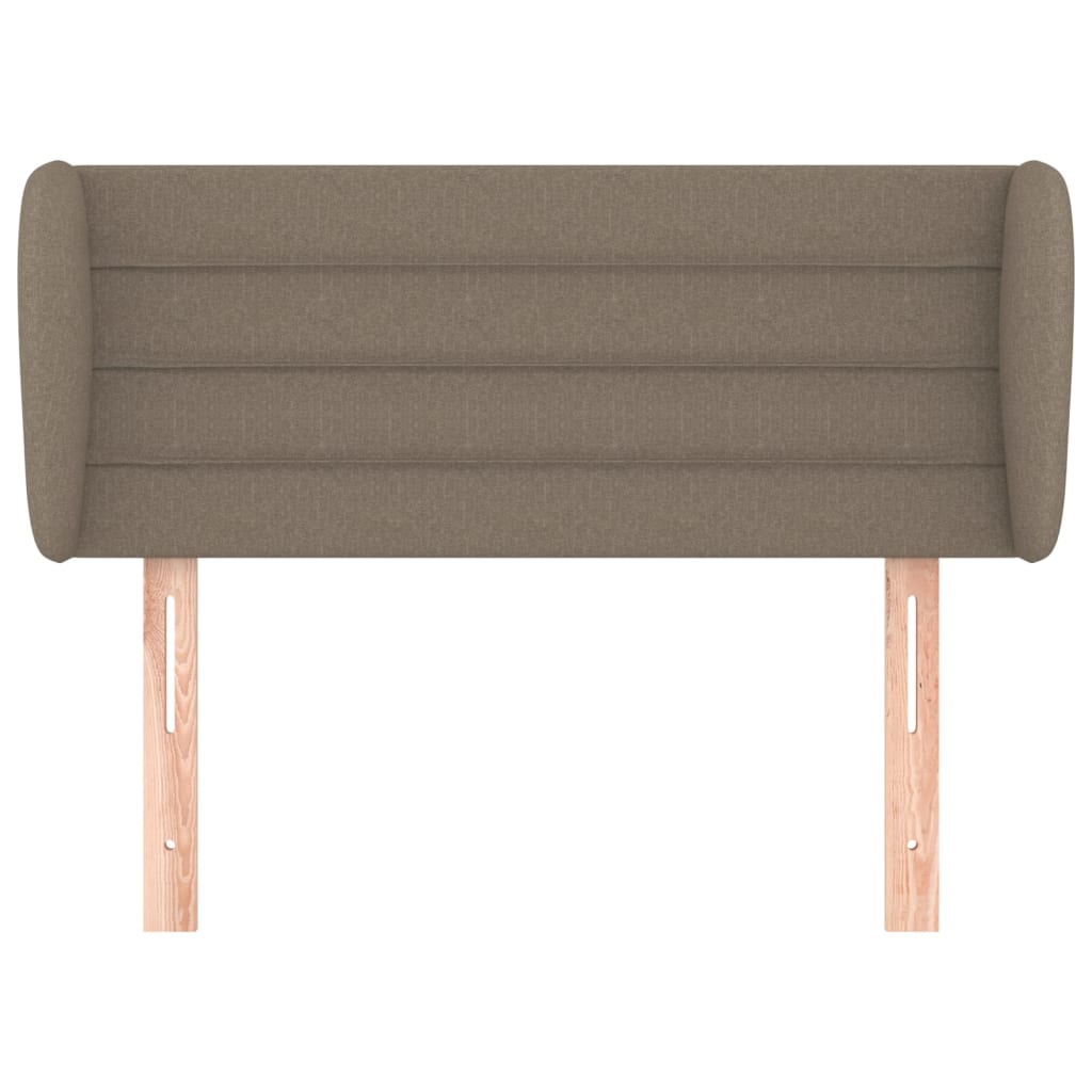 Hoofdbord met randen 83x23x78/88 cm stof taupe 83 x 23 x 78/88 cm Taupe